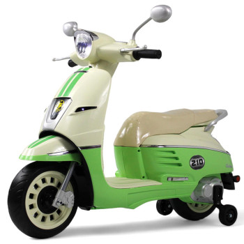 Детский электромотоцикл Vespa Z222ZZ зеленый