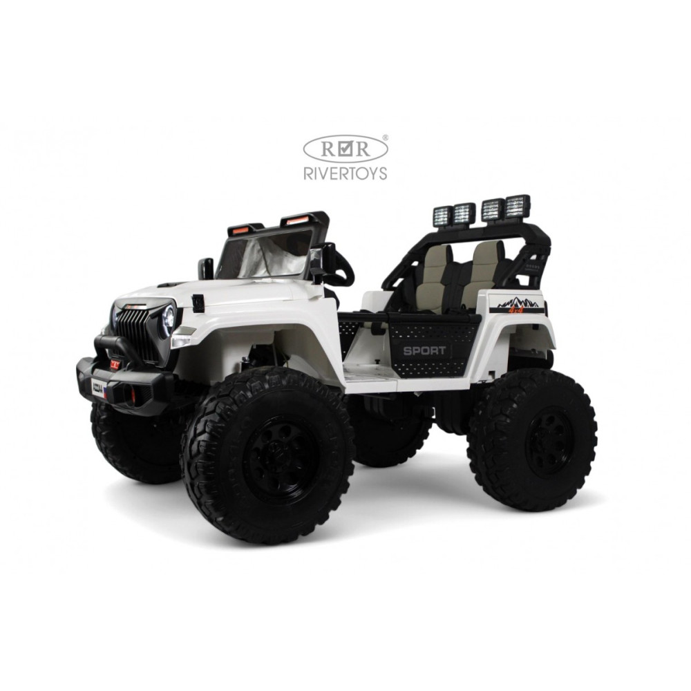 Детская машина трансформер Jeep A222AA белая