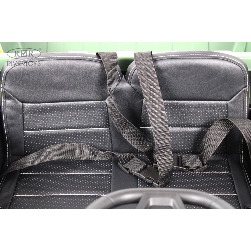 Детский электромобиль грузовик C444CC темно-зеленый