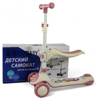Детский самокат HB-8002S розовый