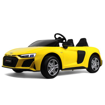 Большой детский электромобиль AUDI R8 (M333MM) желтый