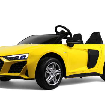 Большой детский электромобиль AUDI R8 (M333MM) желтый