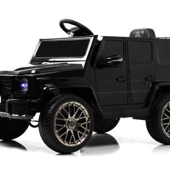 Детская машина джип Mercedes-AMG G63 (G222GG) с пультом, на резиновых колесах (черный глянец)