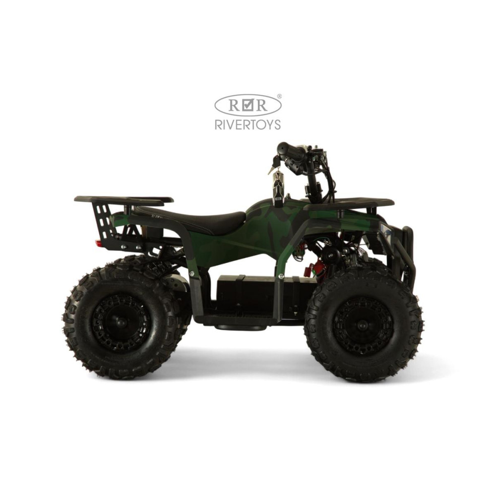 Мощный электроквадроцикл MIKA LUX зеленый камуфляж