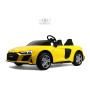 Большой детский электромобиль AUDI R8 (M333MM) желтый