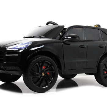 Детский джип Porsche Cayenne E999EE черный глянец