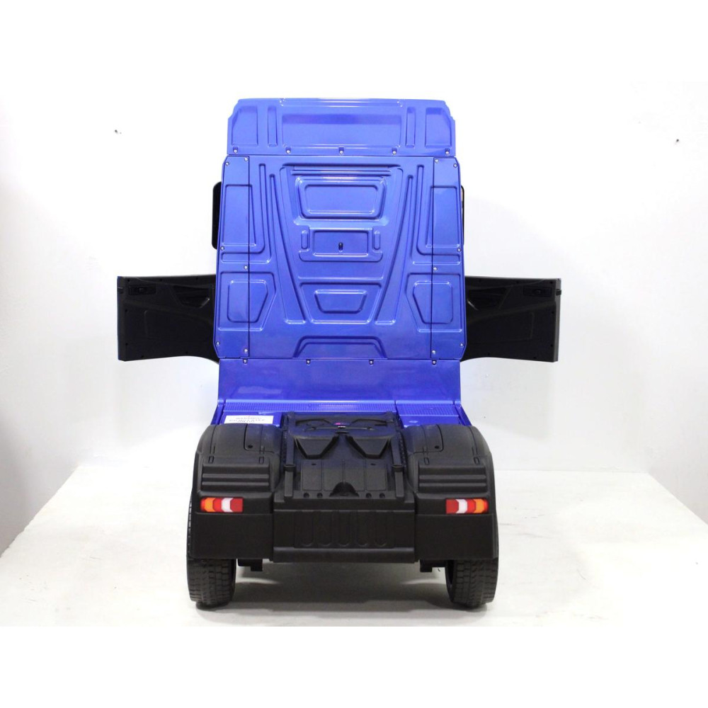 Детский электромобиль Mercedes-Benz Actros 4WD с прицепом (HL358) синий глянец