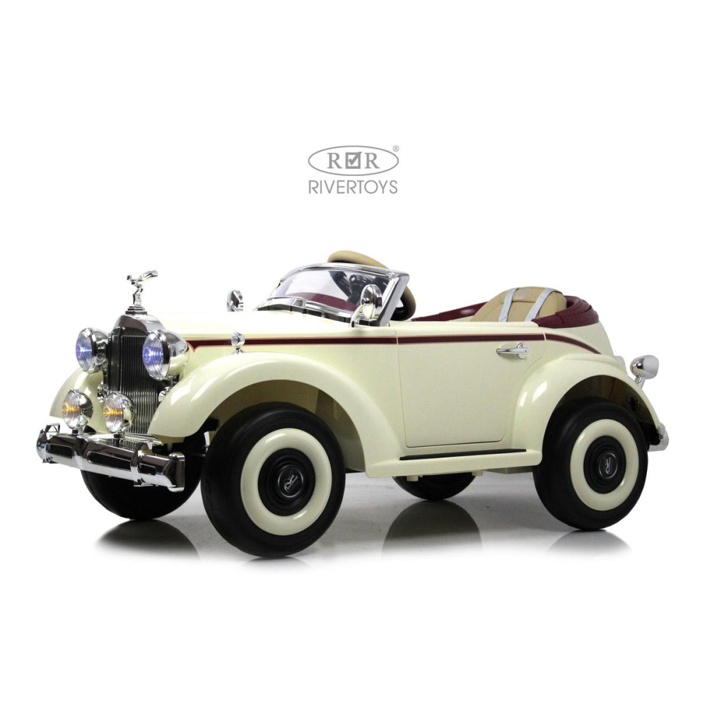 Электромобиль Rolls-Royce (E444EE) бежевый, с пультом