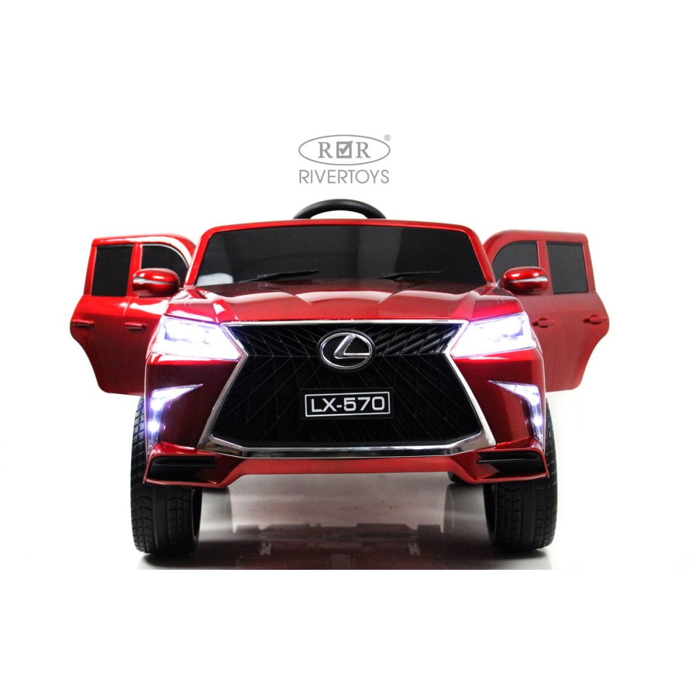 Детский электромобиль Lexus 570 (E555EE) красный глянец