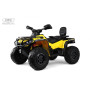 Детский электроквадроцикл BRP Can-Am Outlander (Y888YY) желтый, двухместный