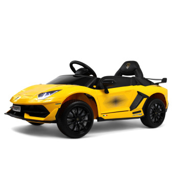 Электромобиль Lamborghini Aventador K888PX желтый, с пультом