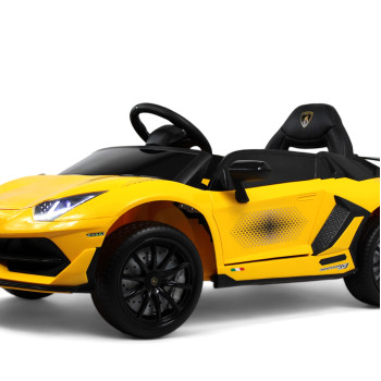 Электромобиль Lamborghini Aventador K888PX желтый, с пультом