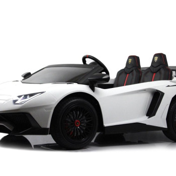 Детский электромобиль Lamborghini Aventador SV (M777MM) белый