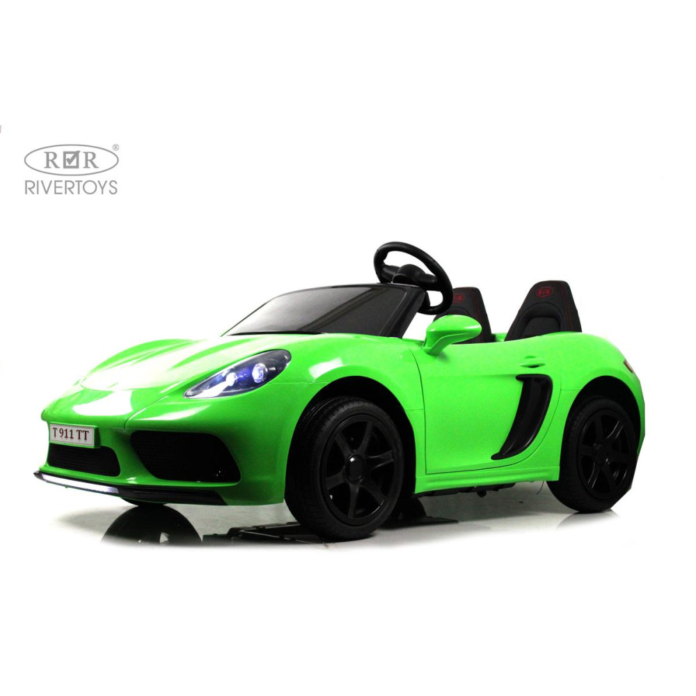 Детский электромобиль T911TT зеленый Porshe Cayman