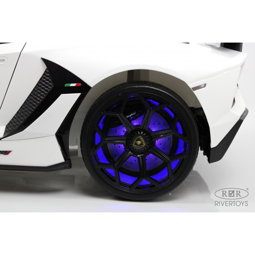 Детская машина Lamborghini Aventador SVJ (A111MP) белая