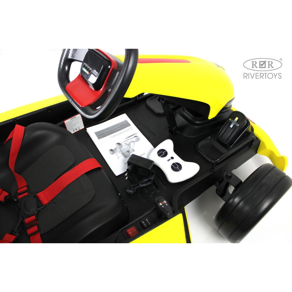 Детский электромобиль дрифт-карт H008HH желтый