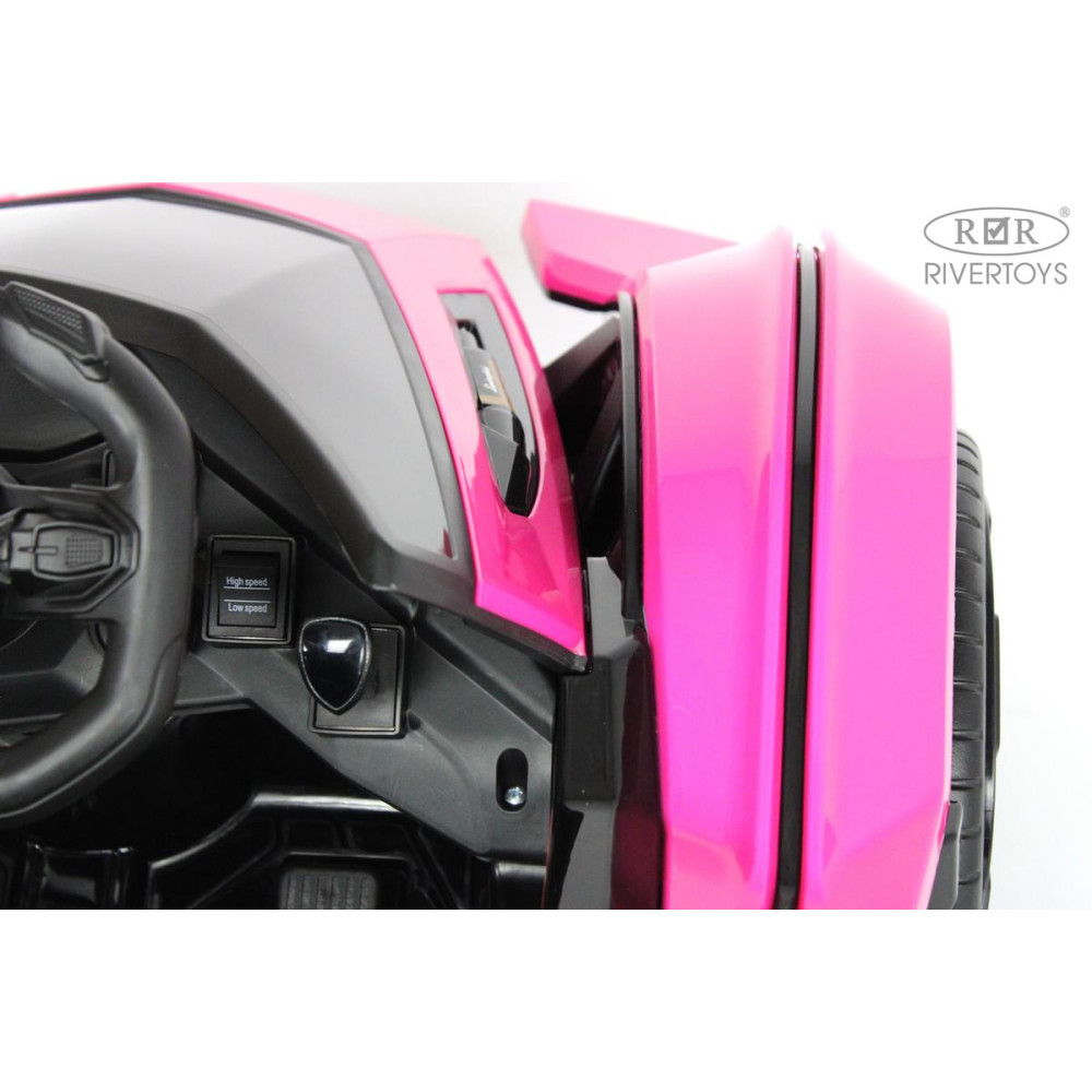 Детская машина Lamborghini GT (HL528) розовый с пультом, на резиновых колесах