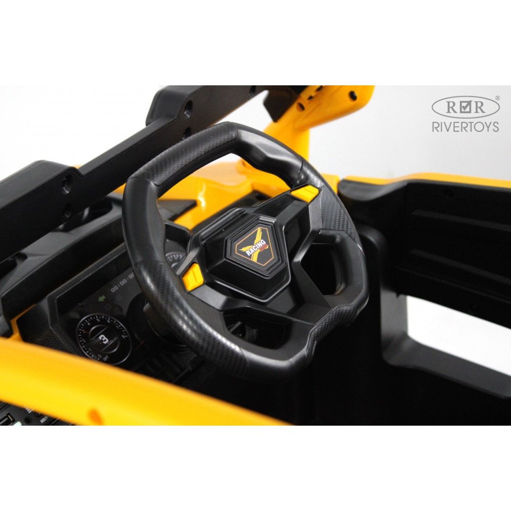 Детский электромобиль багги K707AM желтый