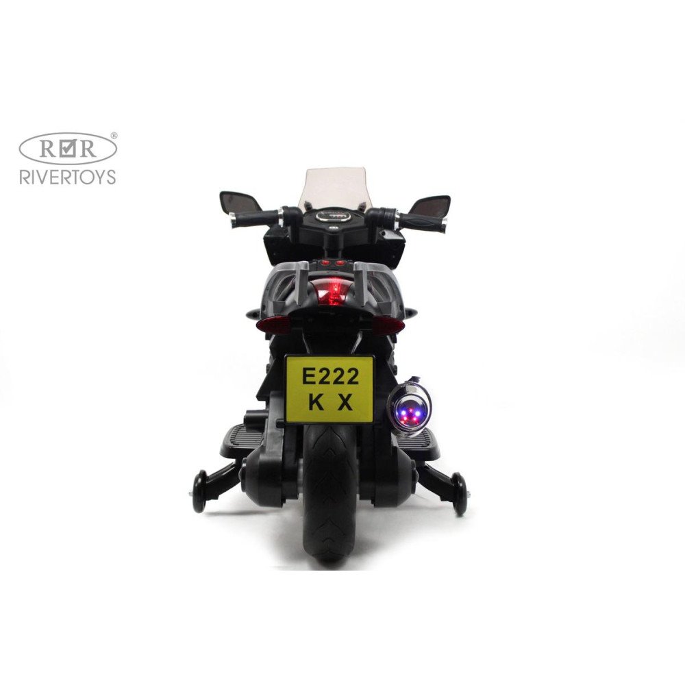 Детский электромотоцикл E222KX черный