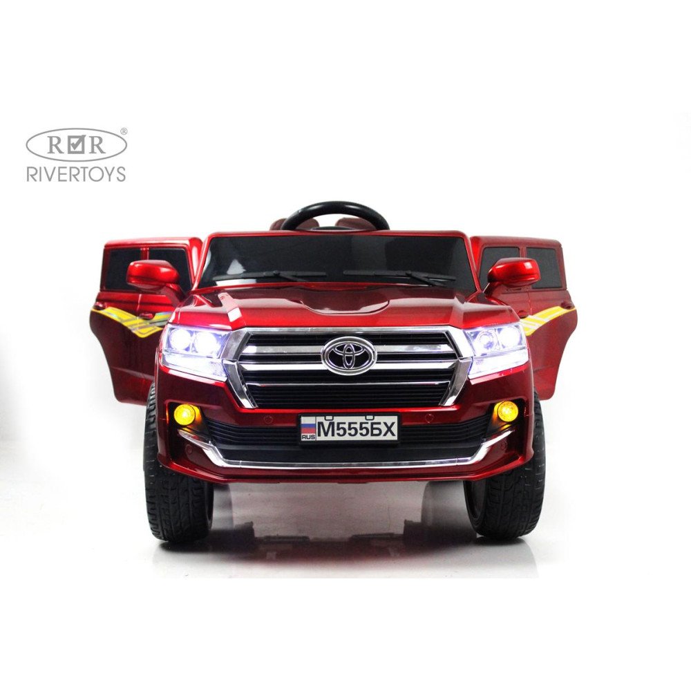 Детский электромобиль Toyota Land Cruiser М555БХ красный глянец