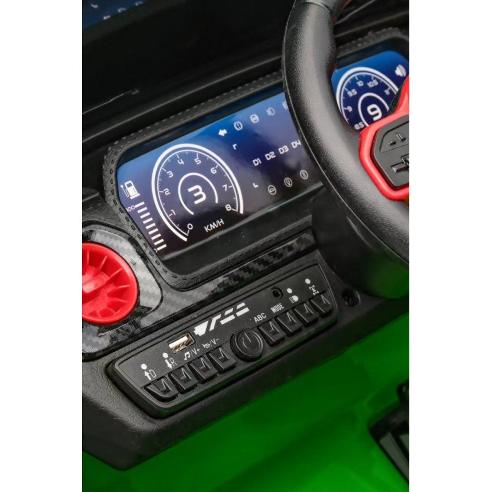 Детский джип Brabus Z777ZZ зеленый, одноместный