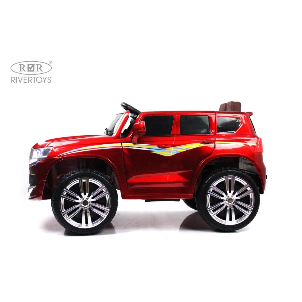 Детский электромобиль Toyota Land Cruiser М555БХ красный глянец
