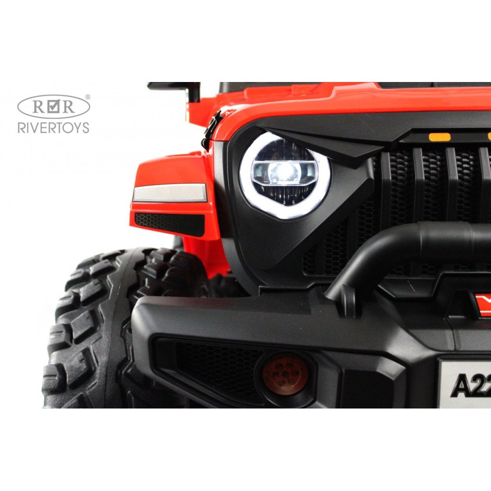 Детский внедорожник Jeep A222AA красный