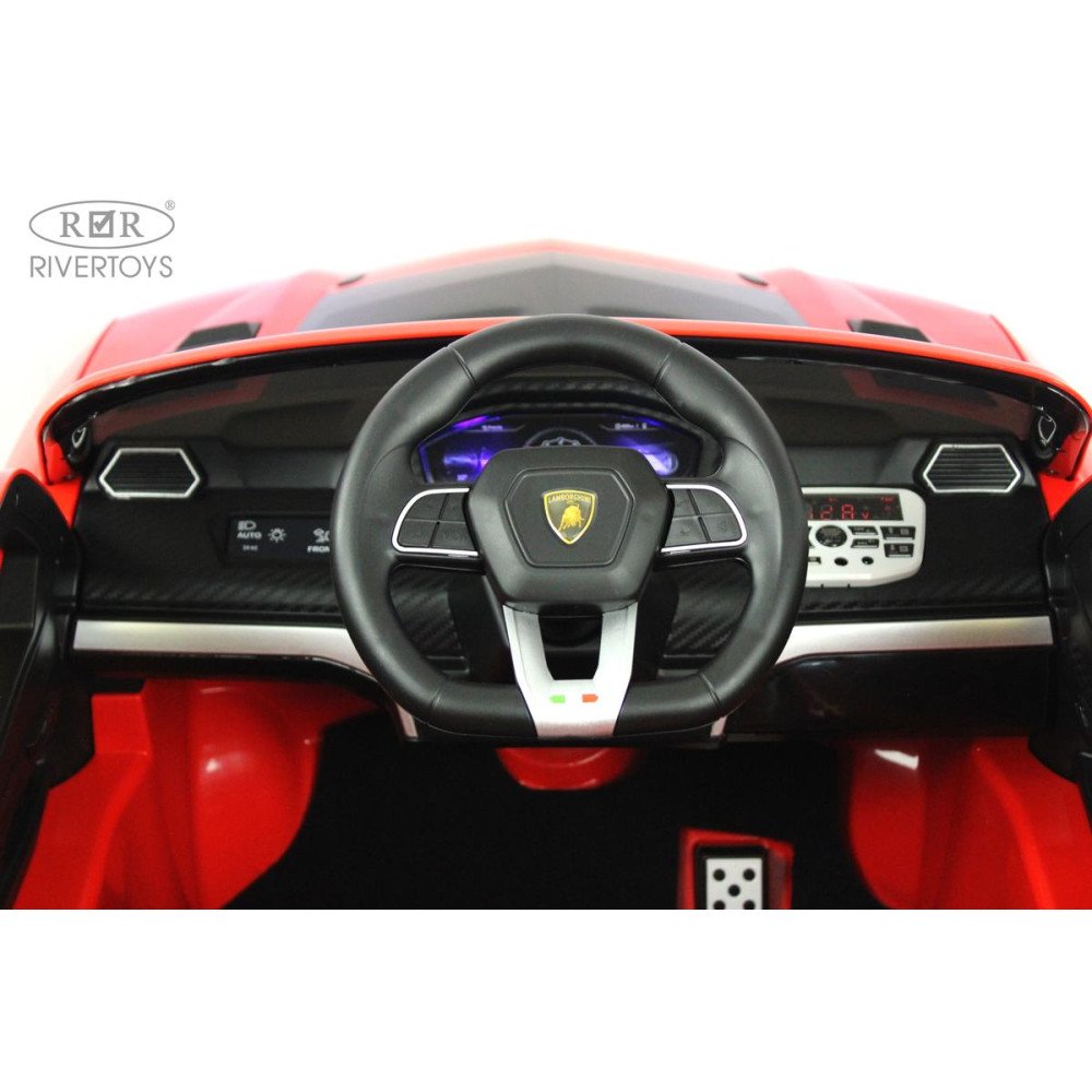 Детскиая машина Lamborghini Urus (E777EE) красная с пультом