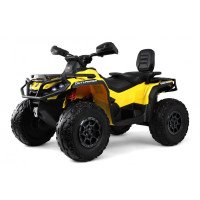 Детский электроквадроцикл BRP Can-Am Outlander (Y888YY) желтый, двухместный