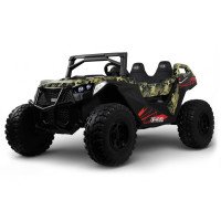 Электромобиль A707AA LUX NEW 4WD зеленый камуфляж, Рестайлинг