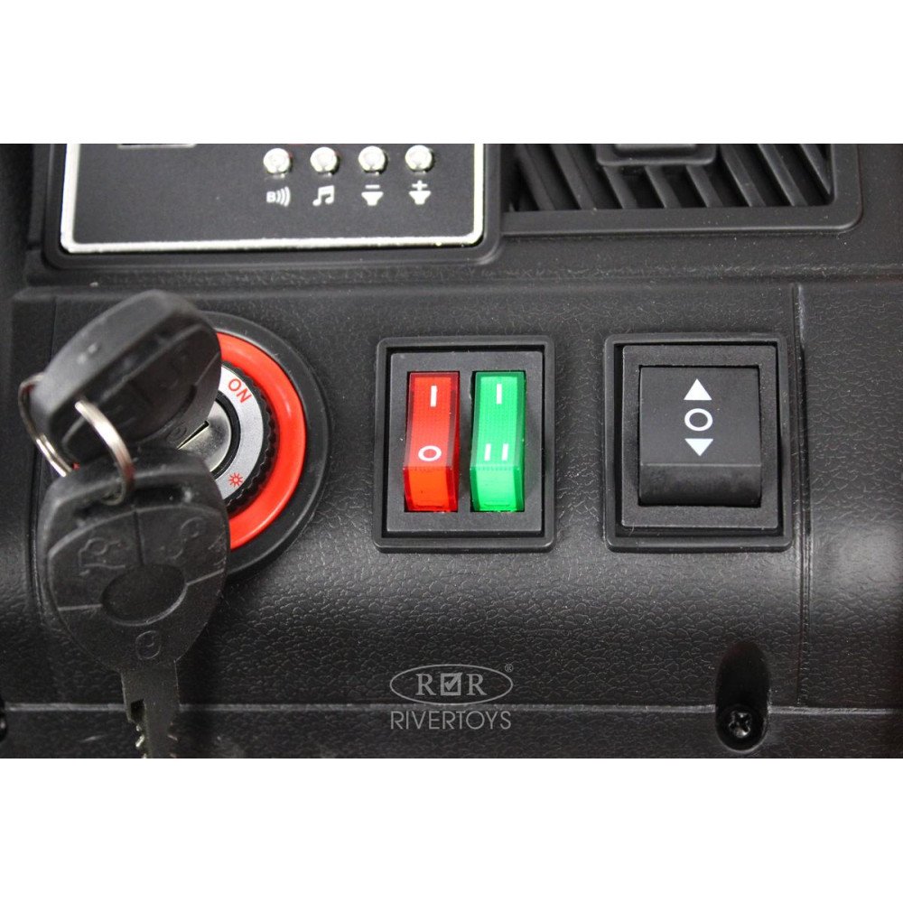 Детский электромобиль грузовик C444CC темно-зеленый