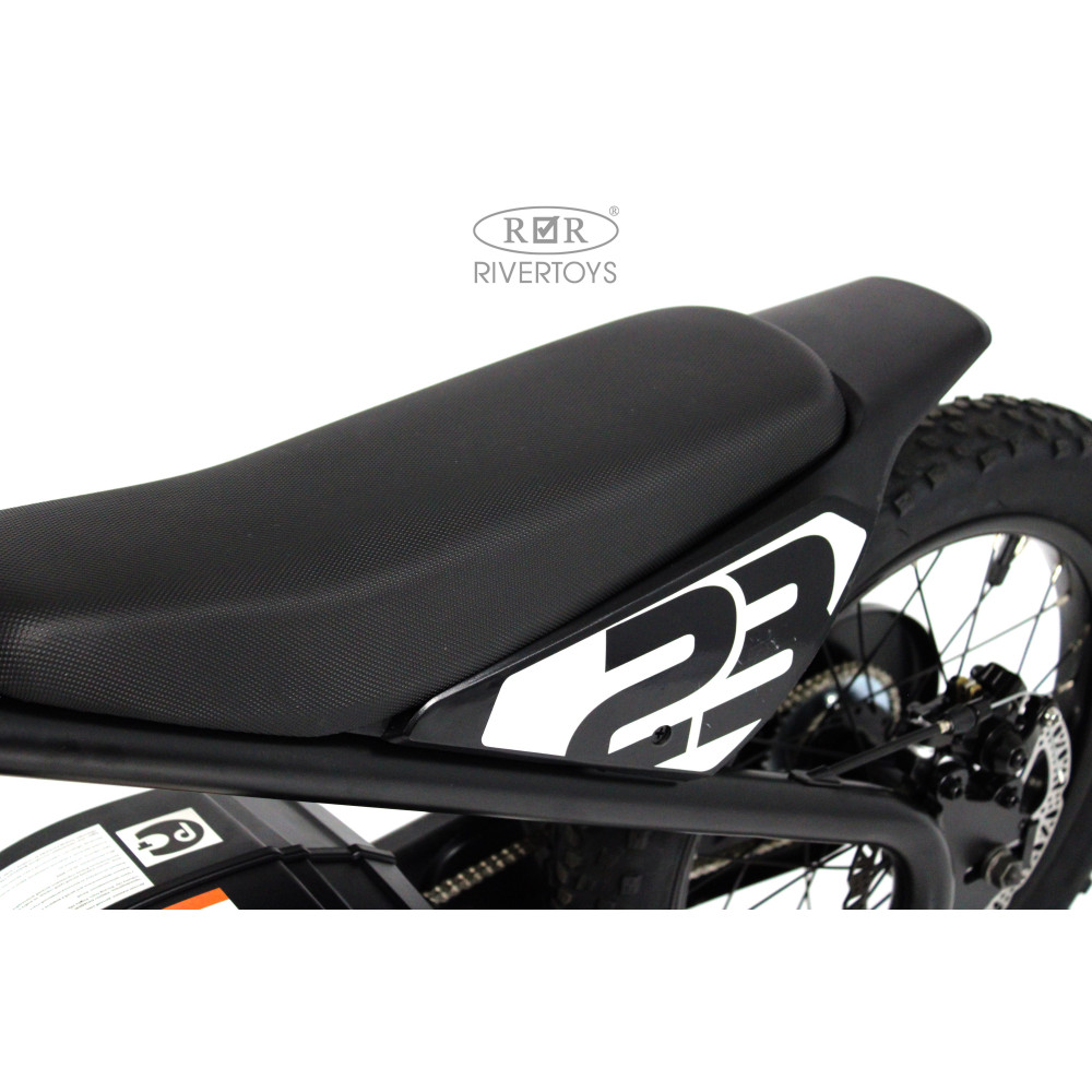 Электромотоцикл A001AA черный, с максимальной скоростью 20 км/ч