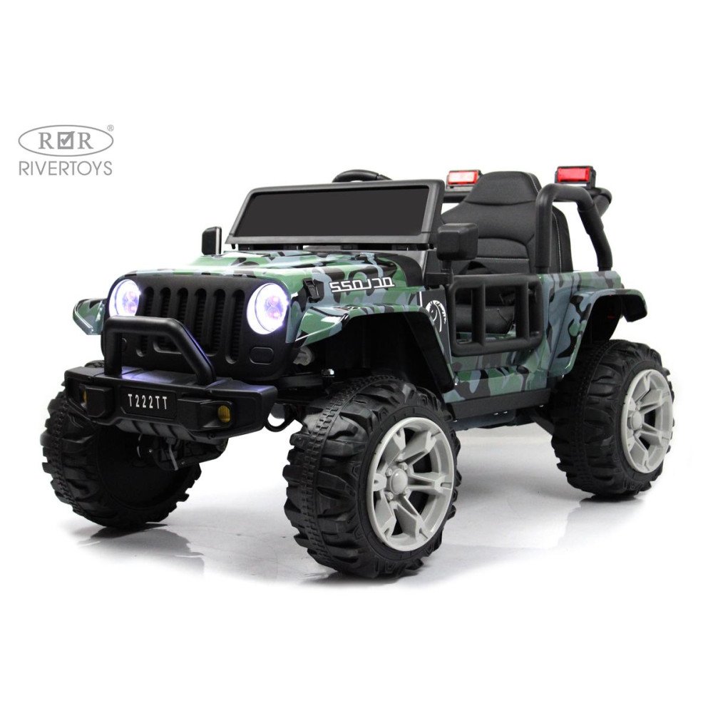 Детский электромобиль Jeep Wrangler T222TT 4WD камуфляж