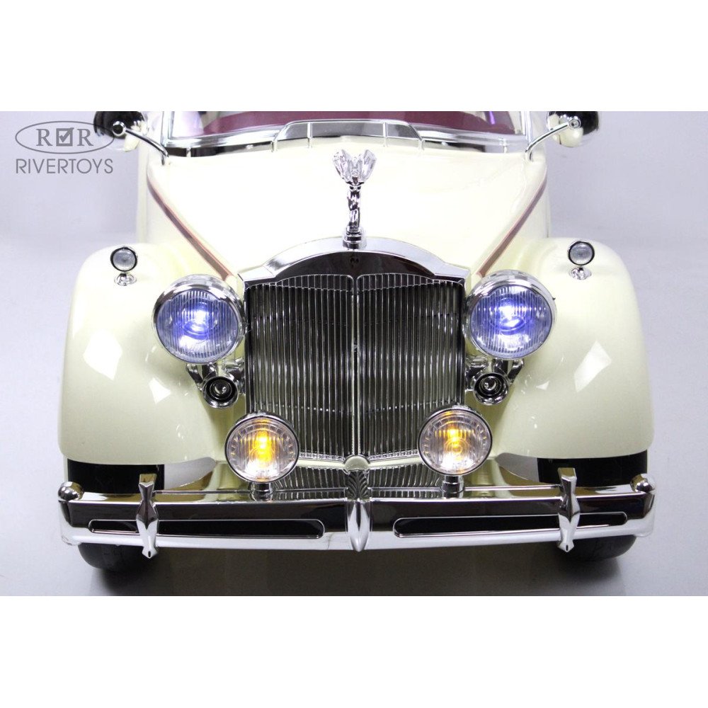 Электромобиль Rolls-Royce (E444EE) бежевый, с пультом