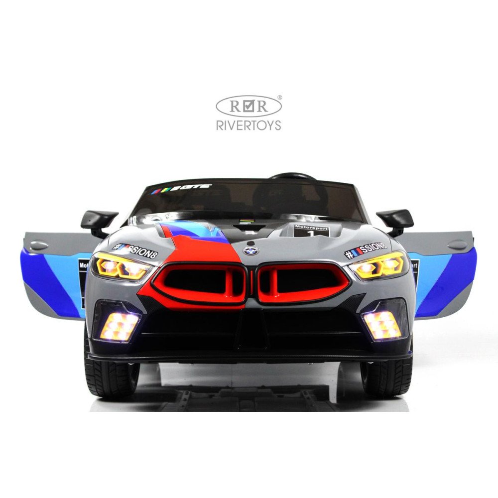 Большой электромобиль BMW, F555FF серый глянец