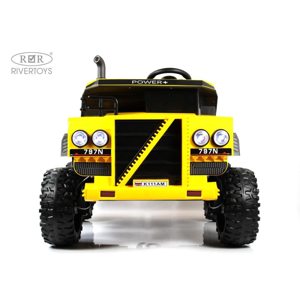 Детский электромобиль самосвал K111AM жёлтый