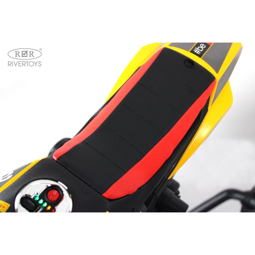 Детский электромотоцикл P444PP (S317) желтый