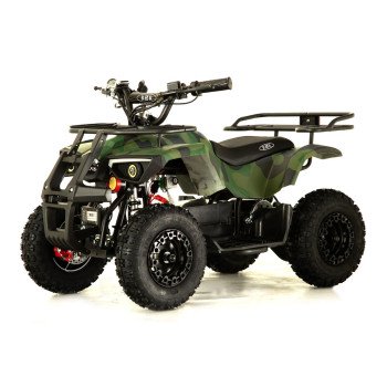 Мощный электроквадроцикл TIKI зеленый камуфляж