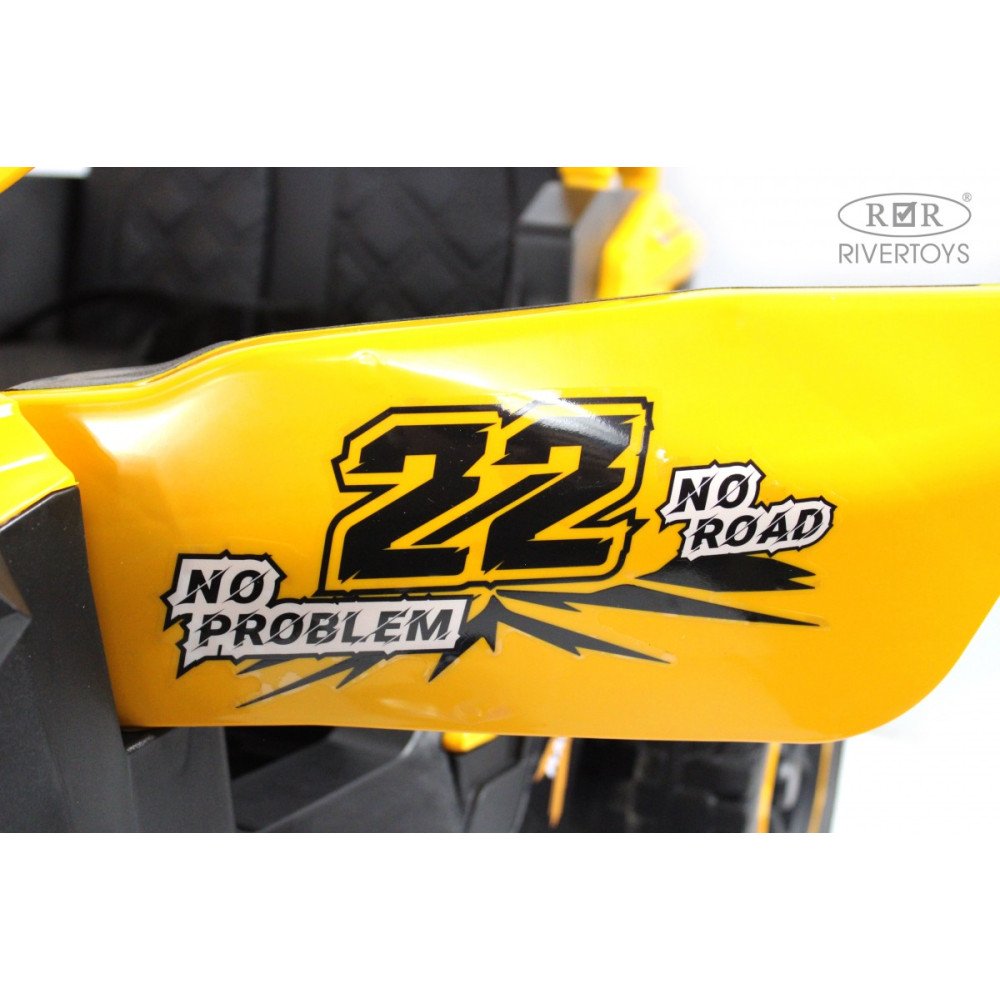 Детский электромобиль багги K707AM желтый