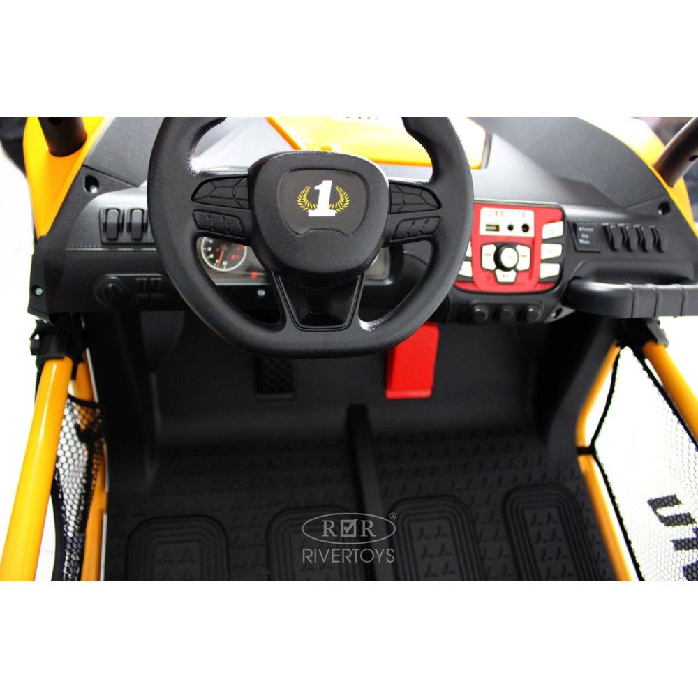 Детский двухместный багги P555PP оранжевый