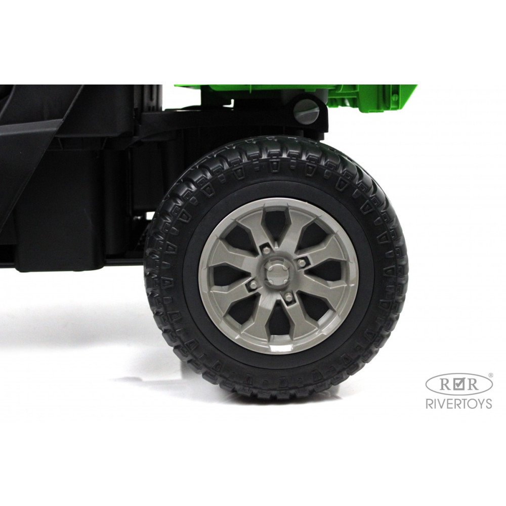 Детский электромобиль грузовик H005HH зеленый