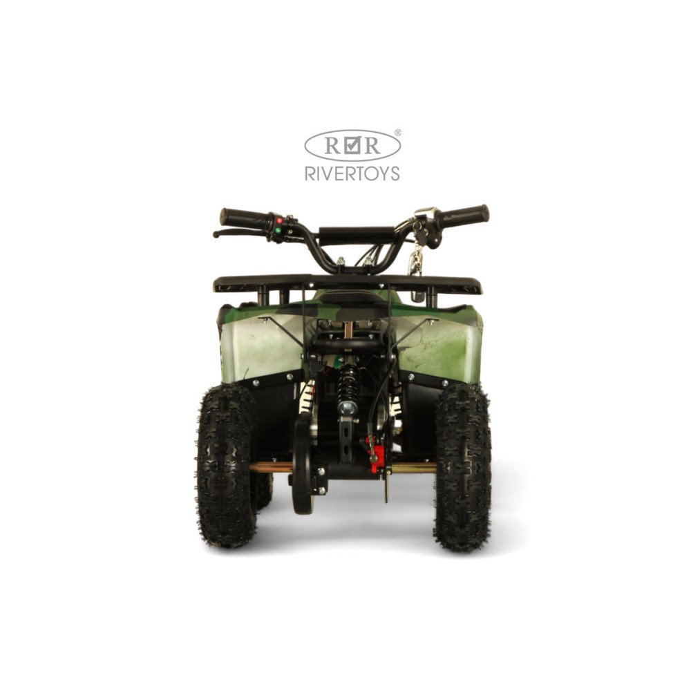 Детский электроквадроцикл MIKA зеленый камуфляж, максимальная скорость 20 км/ч
