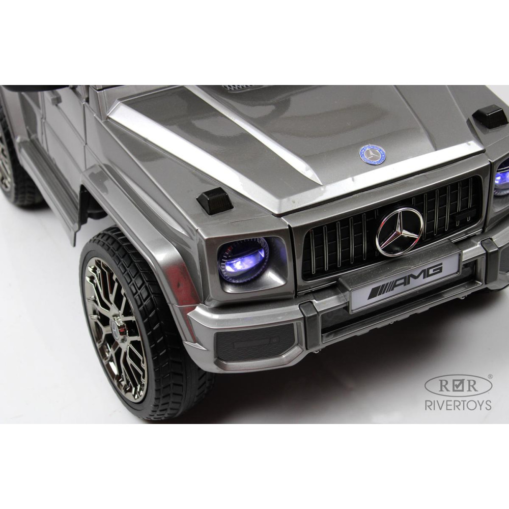 Детский электромобиль Mercedes-AMG G63 (G222GG) серый глянец