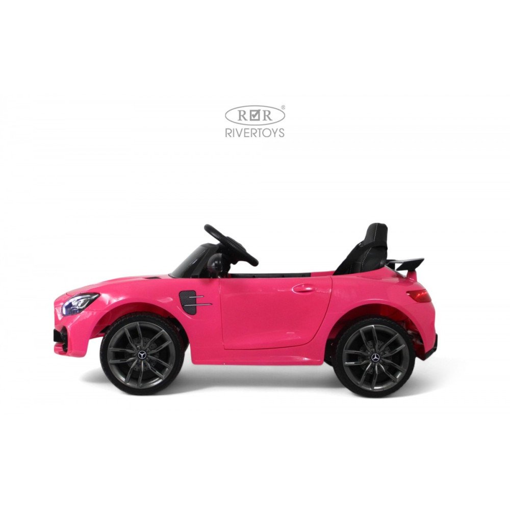 Электромобиль Mercedes-Benz AMG GT X777XX розовый глянец