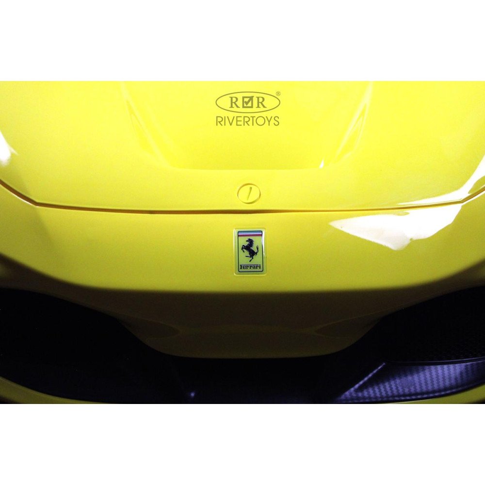 Детский электромобиль Ferrari F111FF желтый глянец