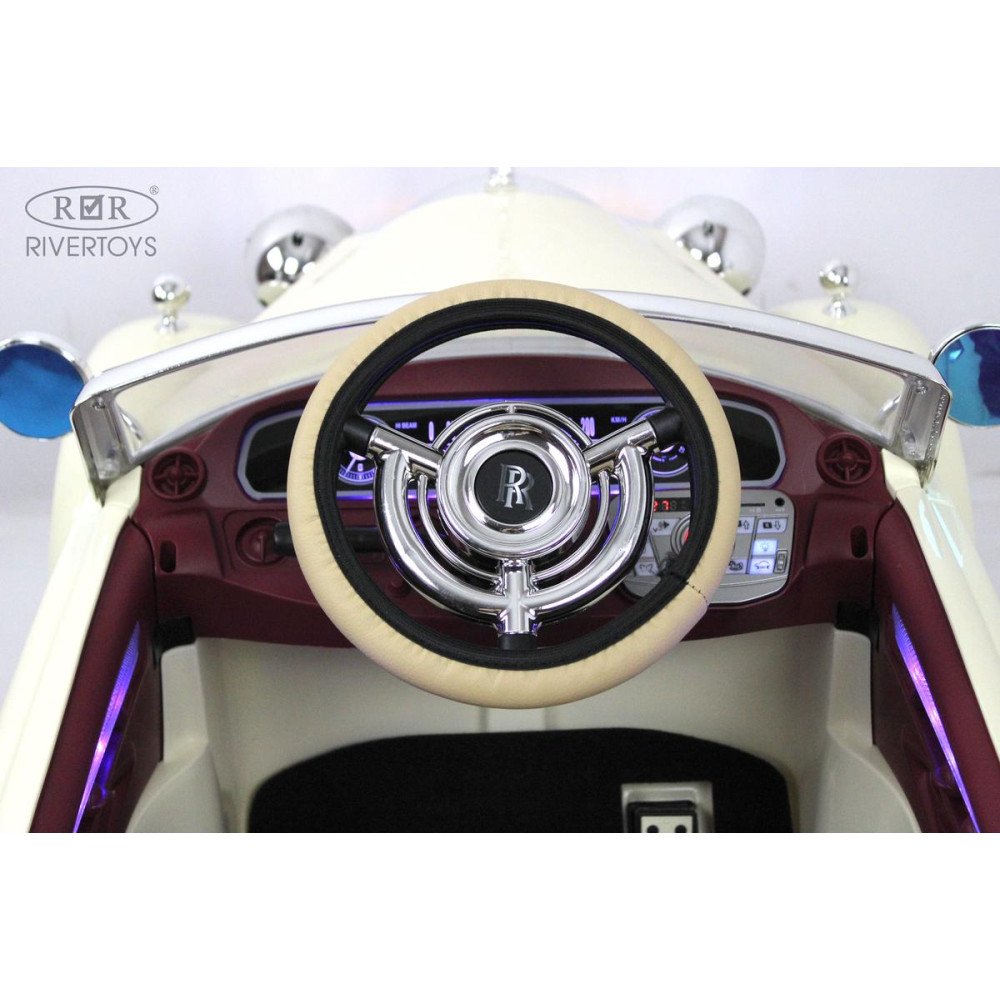 Электромобиль Rolls-Royce (E444EE) бежевый, с пультом