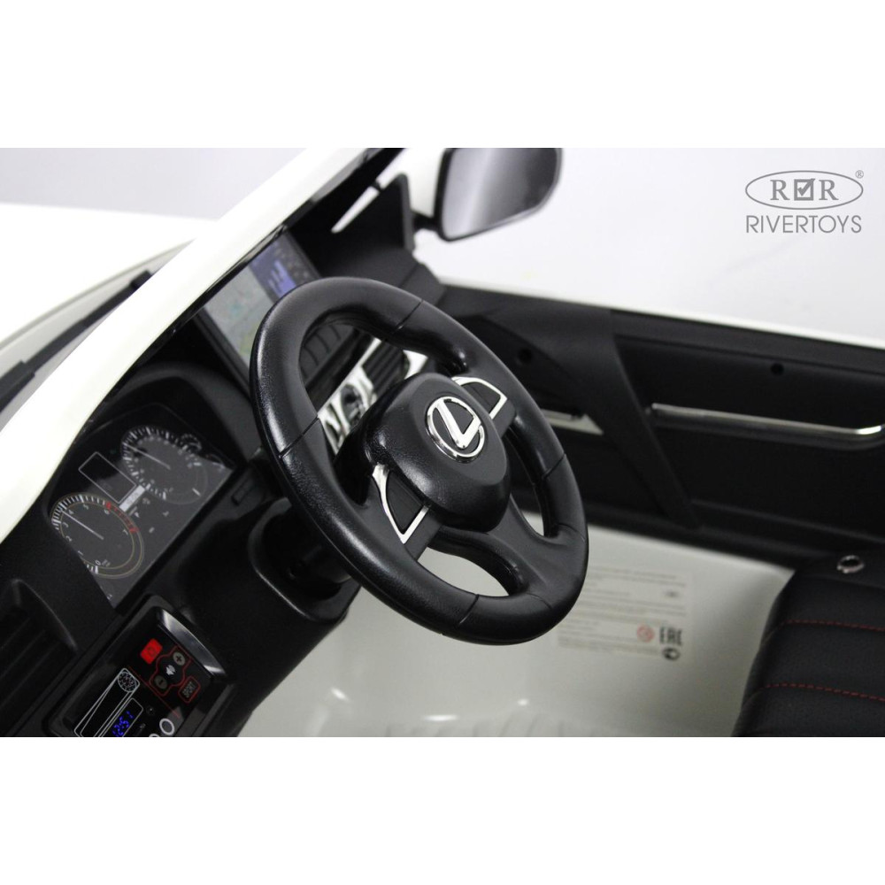 Детский электромобиль джип Lexus LX570 (Y555YY) белый