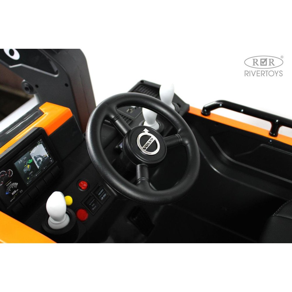 Детский экскаватор Volvo (Y444YY) оранжевый