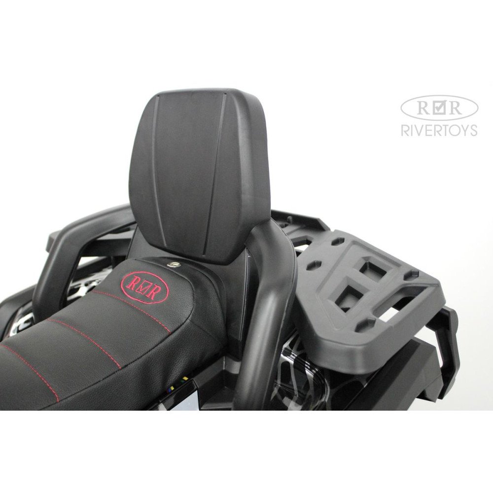 Детский электроквадроцикл H999HH черный Spider (RiverToys), полноприводный, с пультом