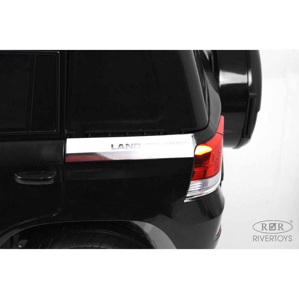 Детский джип Toyota Land Cruiser 200 (JJ2022) полицейский черный